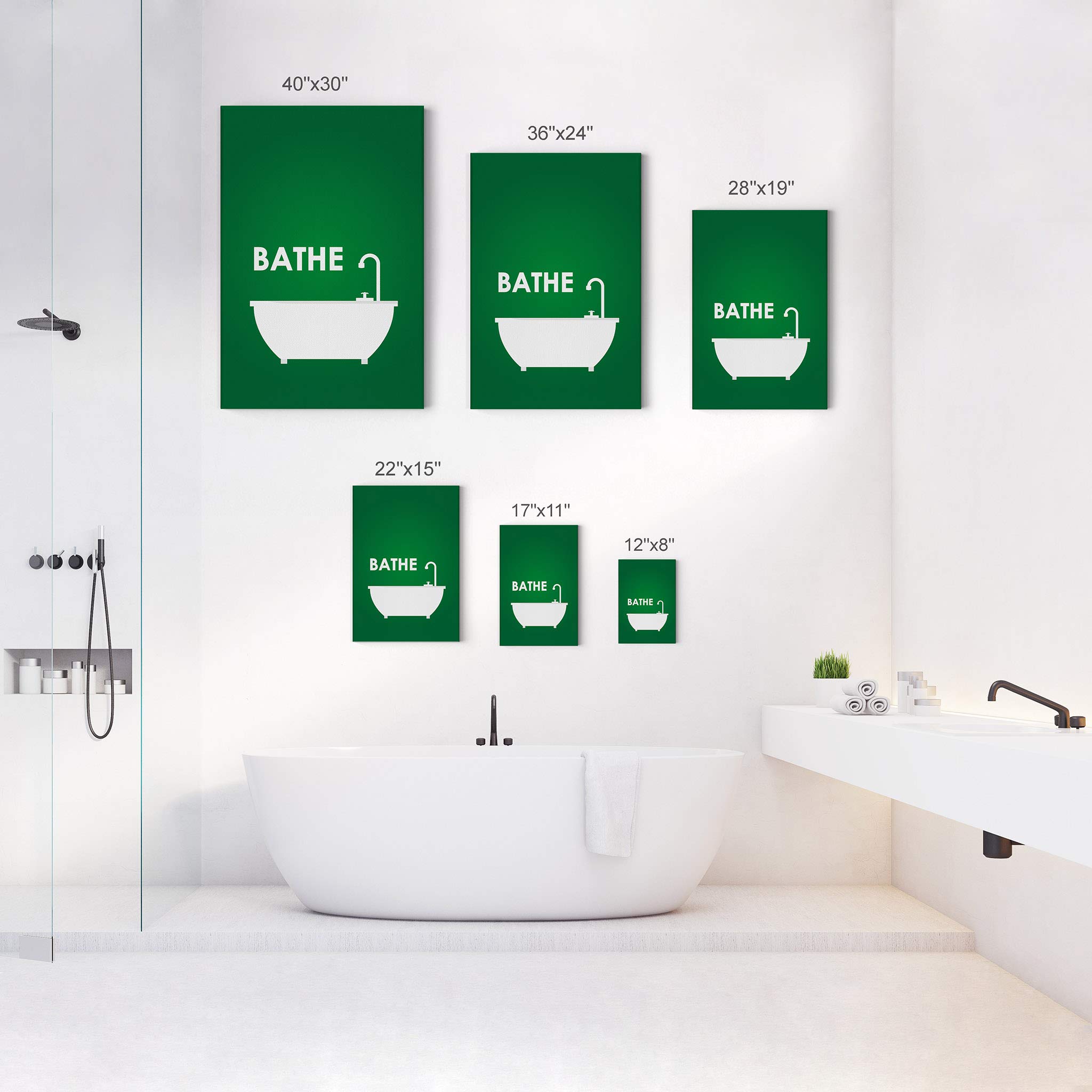Funny Bathroom Rules Canvas Print Set - 3 Piece Wall Art Decor with Humorous Quotes (36x24 inches Each) - Ready to Hang for Bathroom, Toilet, or Washroom - Perfect for Home, Office, or Gift Giving