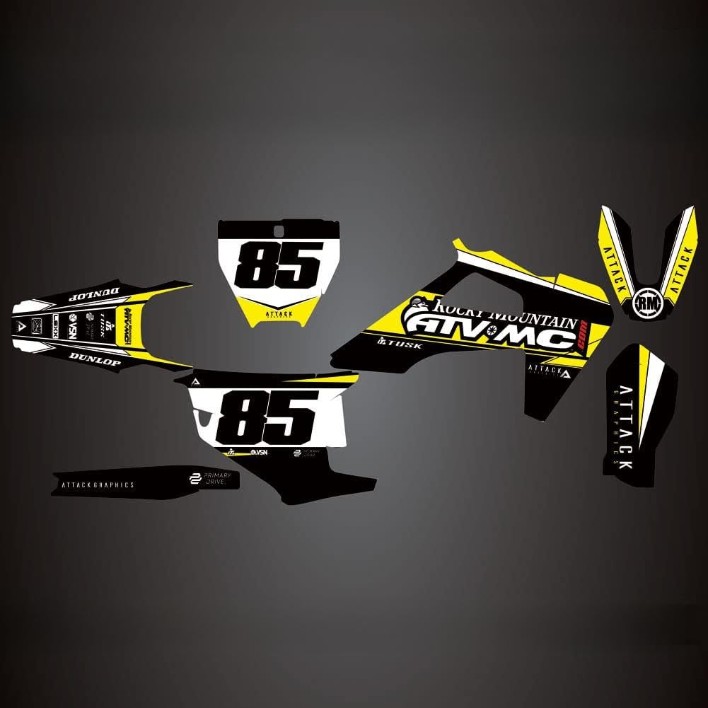 Custom Velocity Complete Bike Graphics Kit - High-Quality Durable Vinyl Decals for Motorcycles & Dirt Bikes - Perfect for Racing, Off-Roading & Customization