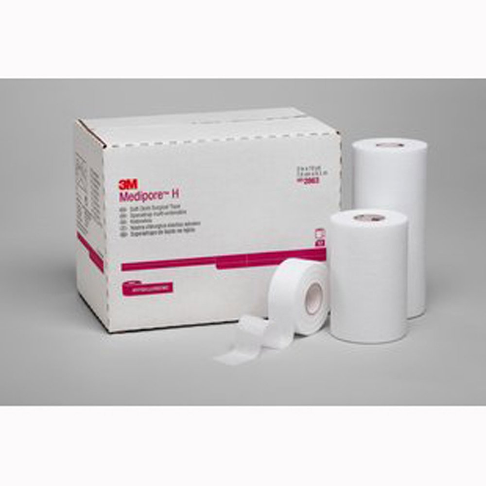 3M 2864 Medipore H Soft Cloth Surgical Tape - 12 Rolls per Case | Breathable Medical Adhesive for Wound Care, First Aid & Bandage Securing | Ideal for Hospitals, Clinics & Home First Aid Kits