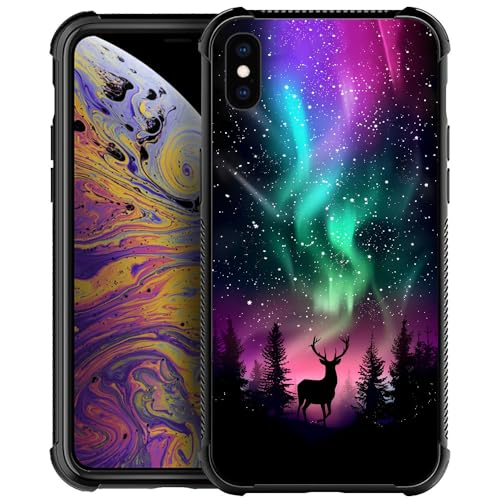 Deer Northern Lights Art