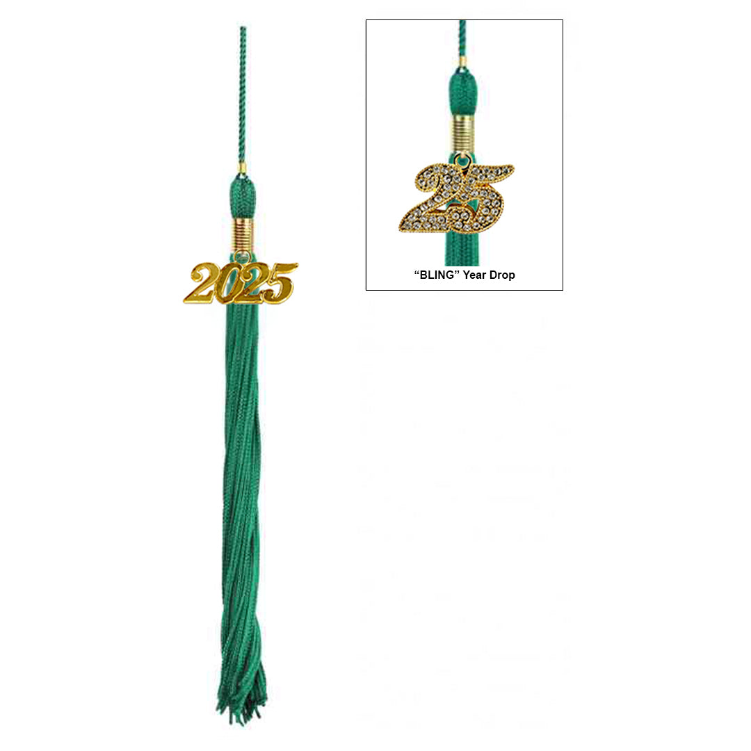Shiny Emerald Green High School Graduation Cap with Tassel - Elegant Commencement Accessory for Graduation Ceremonies & Photo Shoots
