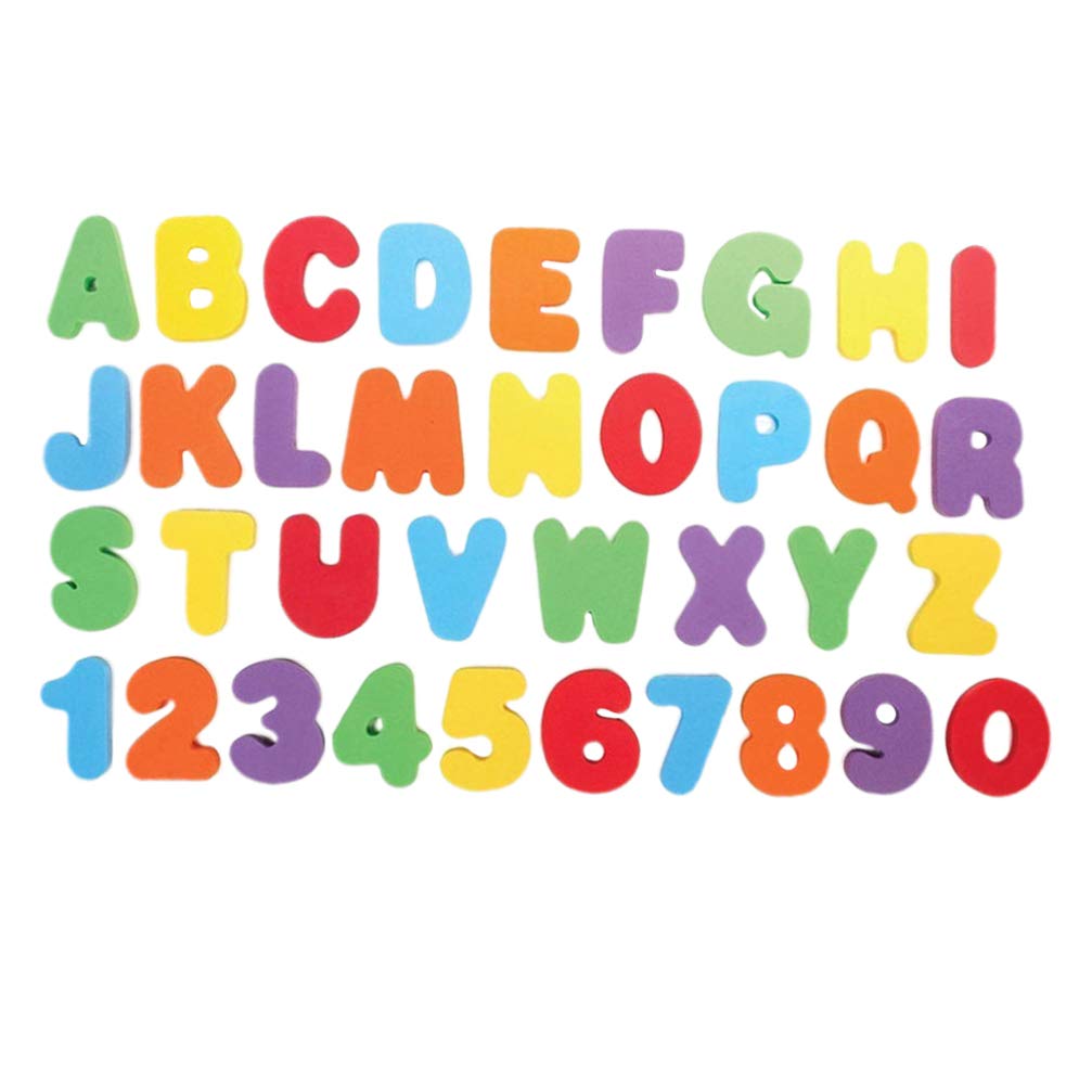 NUOBESTY 2 Sets Floating Alphabet Bath Toys - EVA Foam English Letters for Toddlers, Baby Bath Time & Pool Learning Toys - Preschool Educational Toys for Early Development (Perfect for Bathtub, Swimming Pool & Playtime)