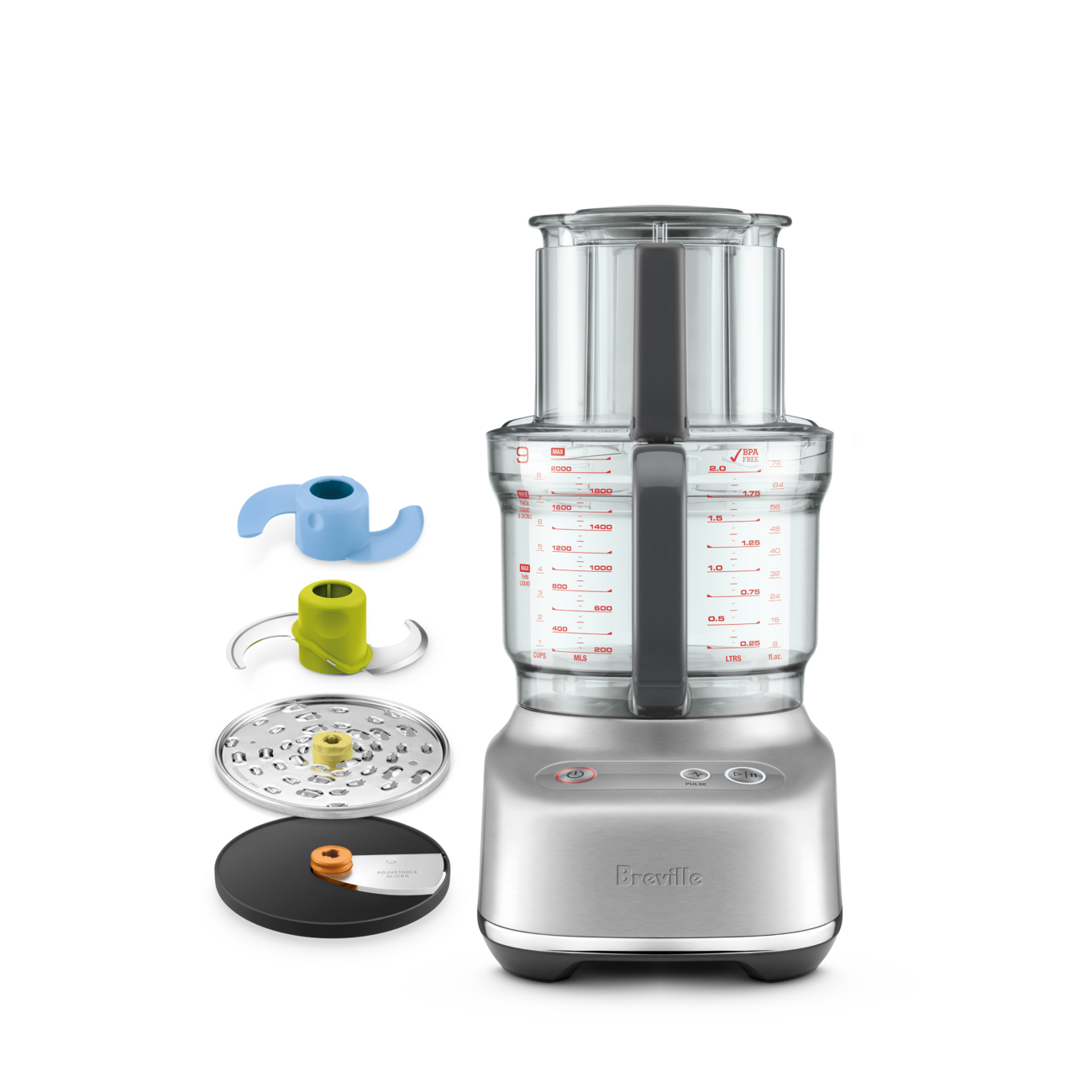 Breville Sous Chef 9 Cup Food Processor - Stainless Steel Chopper & Slicer for Kitchen - Perfect for Meal Prep, Dough Kneading & Vegetable Chopping