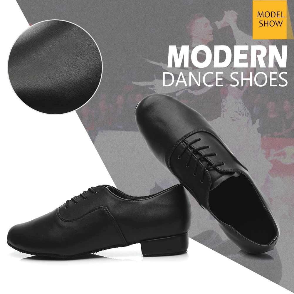 Professional Men's Latin Dance Shoes for Ballroom, Tango & Waltz - Premium Standard Modern Performance Dancing Shoes for Men | Perfect for Competitions, Performances & Social Dancing