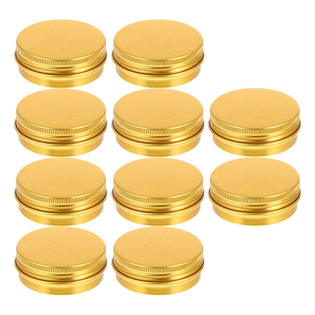Healifty 20-Piece Aluminum Paste Jars with Lids - Small Tin Containers for Lip Balm, Cream, Travel Makeup & DIY Cosmetics | Portable & Reusable for Home, Salon, or On-the-Go