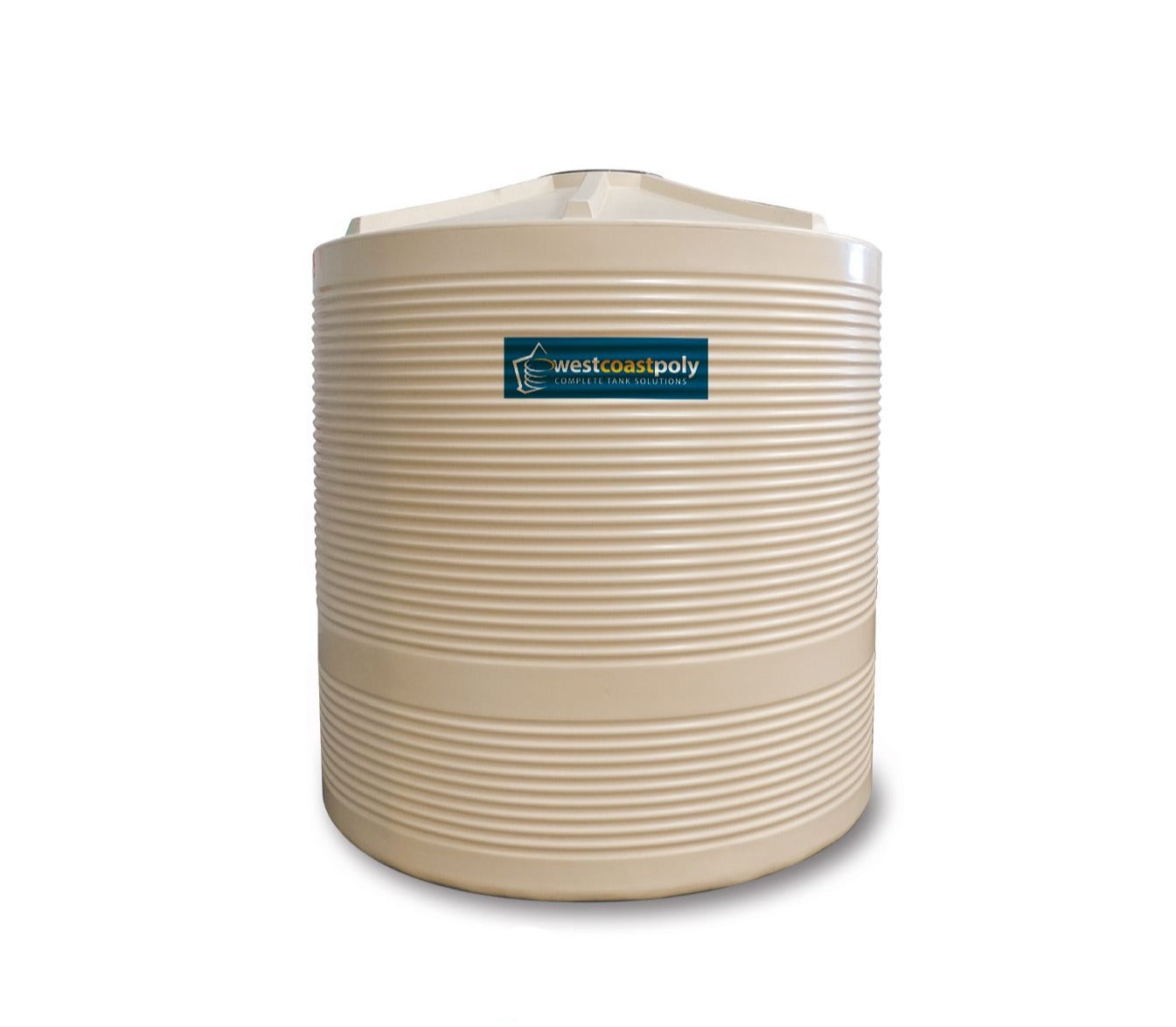 5300LTR Corrugated Round Poly Water Tank - Durable & Lightweight for Farm, Garden & Rainwater Storage | Free Delivery Within 800km of Perth