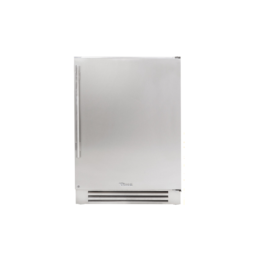 True Residential 24-Inch Undercounter Refrigerator with Left Hinge Door - Compact Stainless Steel Fridge for Kitchen, Bar, Office, or Entertainment Room