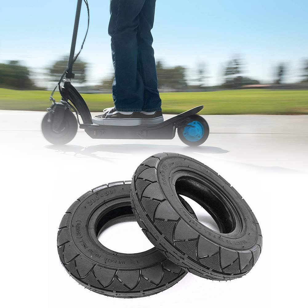 8 Inch Scooter Tubeless Tire - Front & Rear Motorcycle Moped Rim (Black) - Durable Replacement Wheels for Smooth Riding | Perfect for Commuting, Off-Road & Urban Adventures
