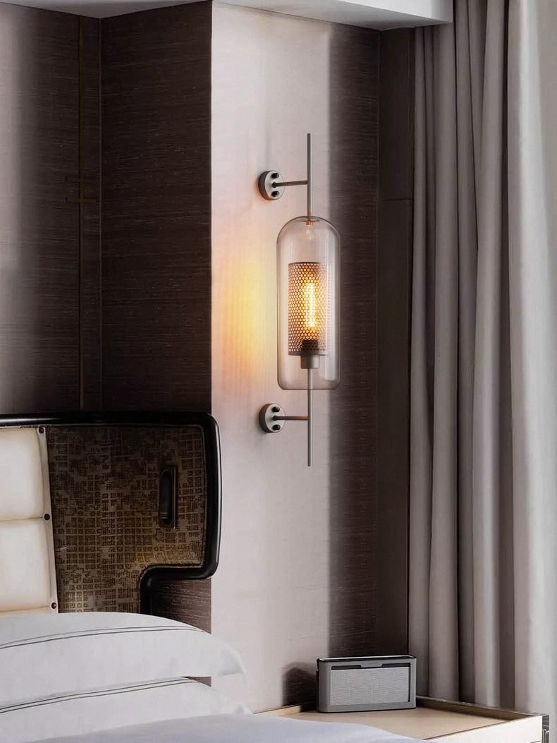 Chiswick Glass Wall Lamp - Modern LED Sconce Light for Living Room, Bedroom, and Hallway - Elegant Home Decor Lighting Fixture