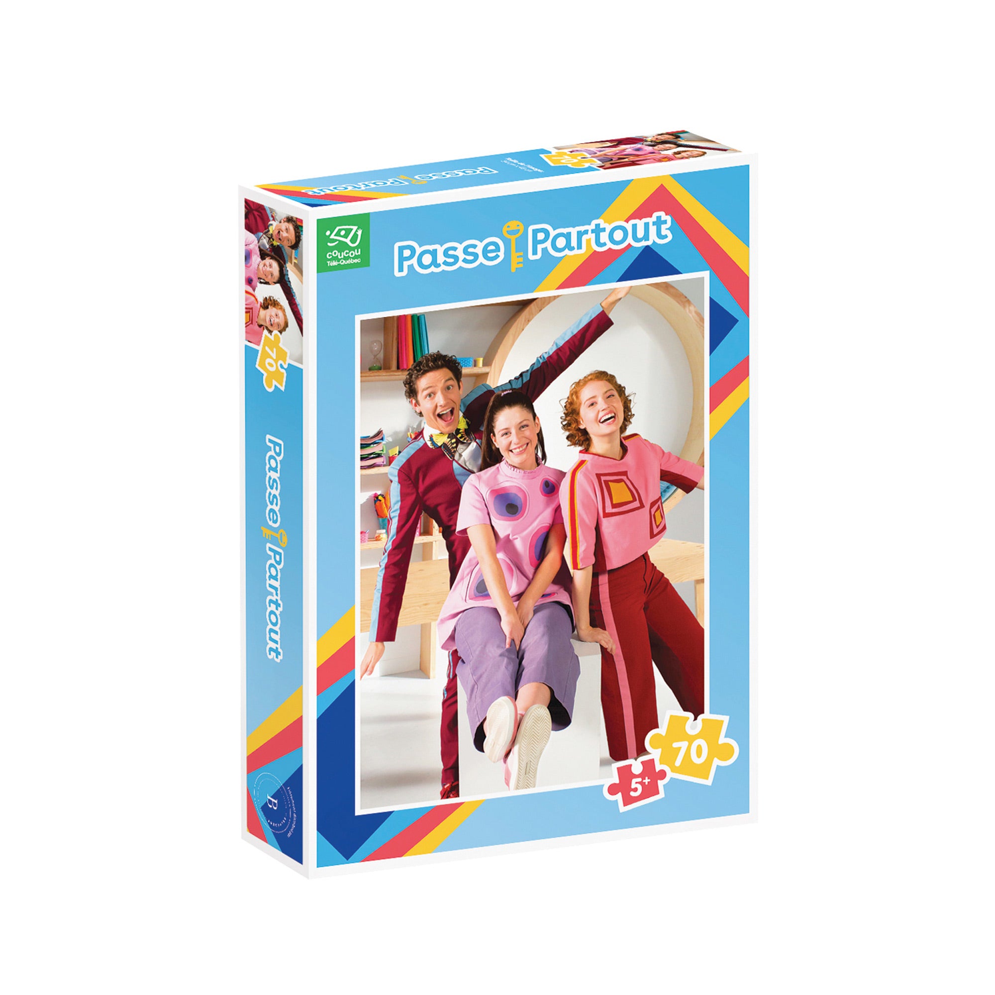70 Piece Puzzle - Passe Partout, Les 3 Passe - Fun Family Activity & Brain Teaser for Kids & Adults - Perfect for Parties, Travel & Relaxation