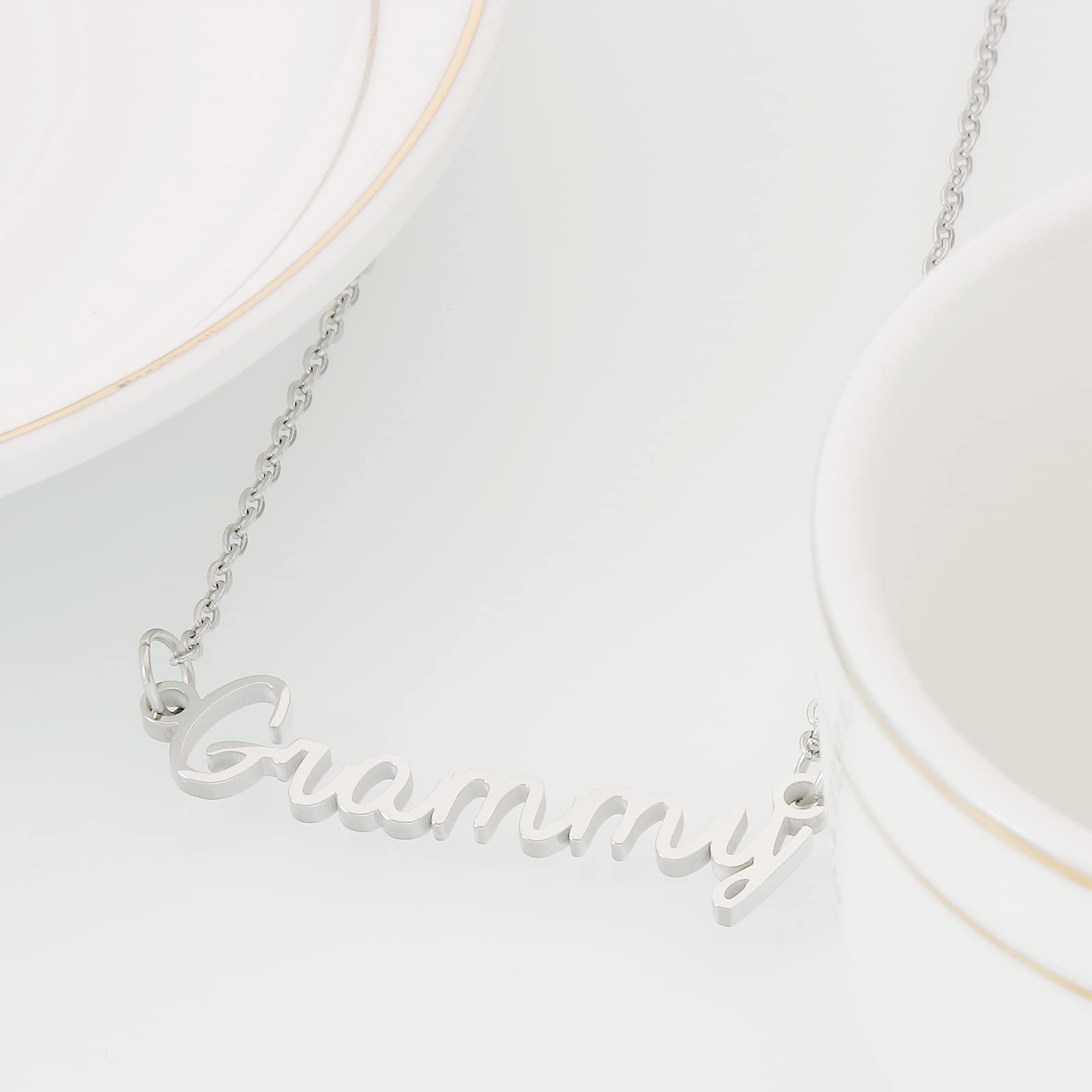 HUTIMY Grammy Necklace for Women - Elegant Jewelry Gift for Grandmother, Mom, Daughter - Perfect Birthday, Mother's Day, Christmas Present - Ideal for Special Occasions & Family Celebrations