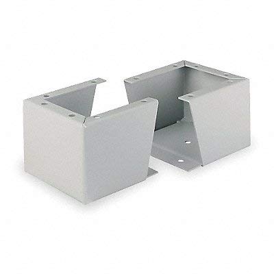 Heavy Duty Gray Enclosure Stand - 6 Inch Height x 10 Inch Depth - Perfect for Outdoor Equipment, Electronics & Industrial Use