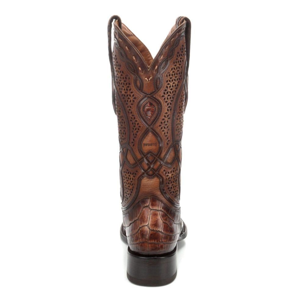 Men's Cuadra Copper Western Cowboy Alligator Boots – Genuine Leather, Stylish & Durable for Rodeo, Country Music & Western Fashion
