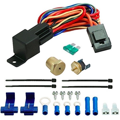 12V Electric Cooling Fan Kit - 6-7 Inch Radiator Fan with 3/8