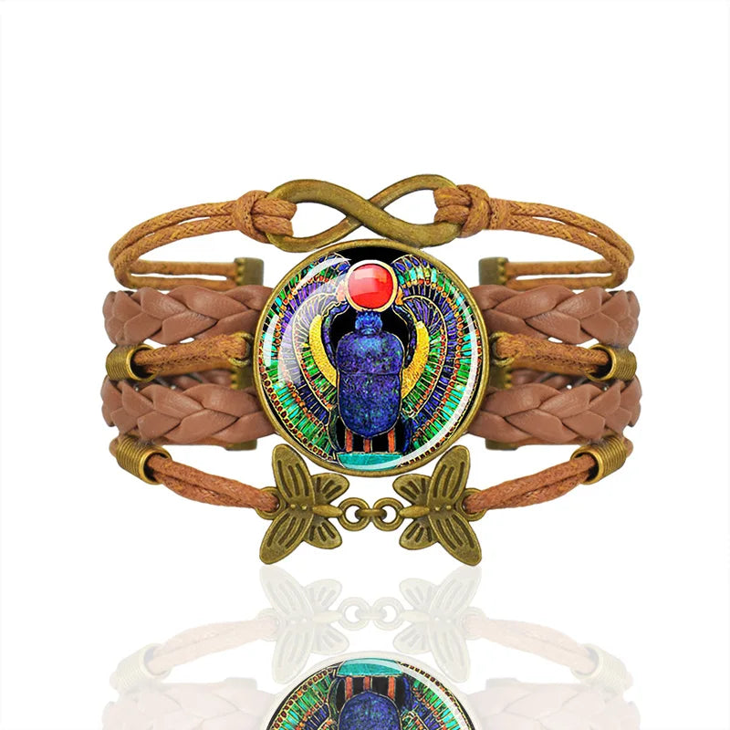 Egyptian Kingdom Bracelet - Handmade Ancient Egyptian Style Jewelry for Women | Perfect for Boho Fashion, Cultural Events & Gift Giving