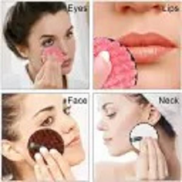 Reusable Microfiber Makeup Remover Pads - Soft Facial Cleansing Pads for Gentle Skin Care | Eco-Friendly Makeup Wipes for Daily Cleansing & Travel