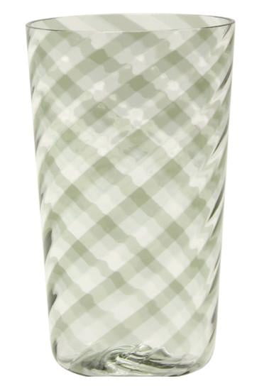 PRE ORDER Set of Six Candy Grey/Clear Glass Tumblers - Perfect for Parties, Weddings & Home Decor