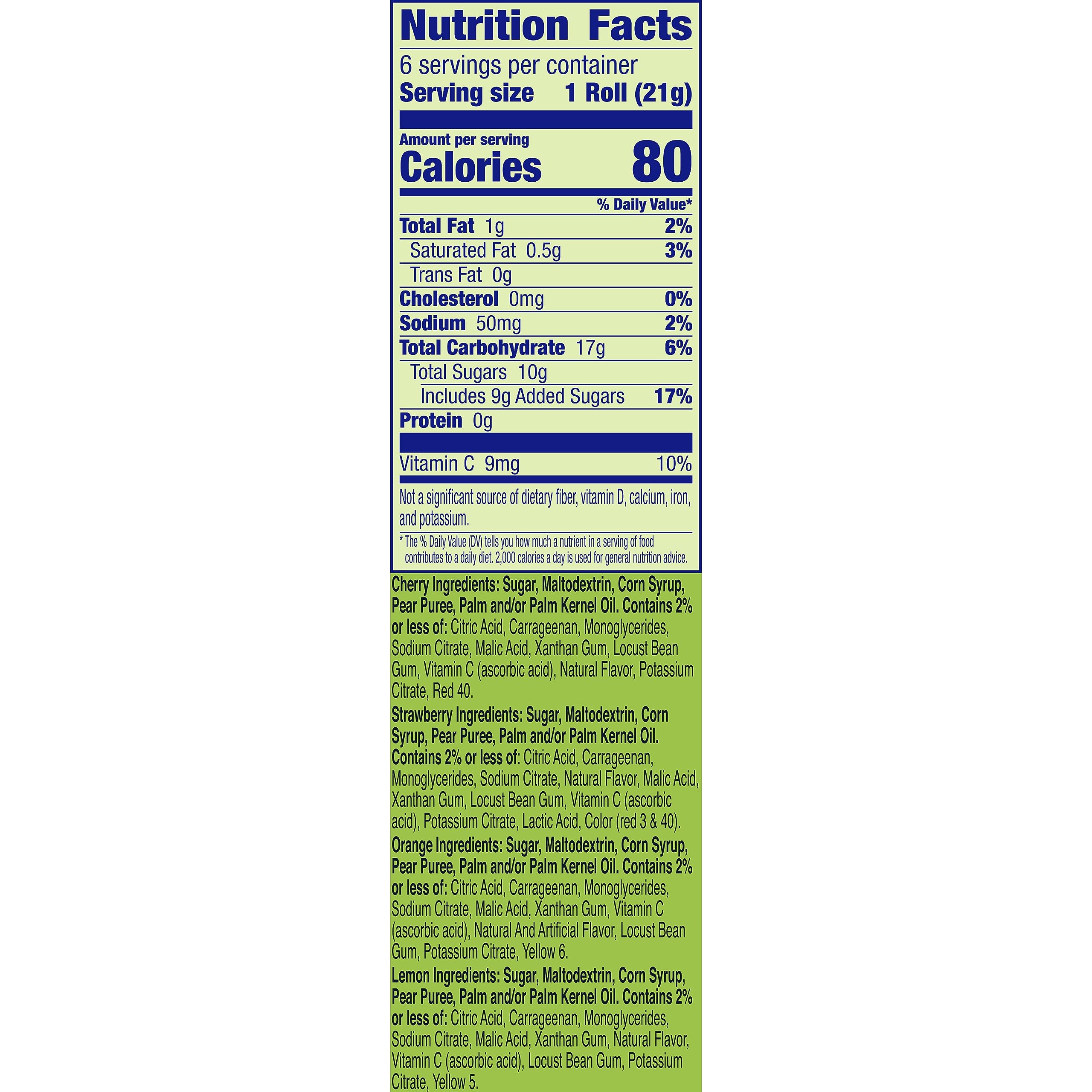 Starburst Fruit by the Foot Variety Pack - 6 Fruit Flavored Snack Rolls (Pack of 8) | Perfect for School Lunches, Parties & On-the-Go Snacking