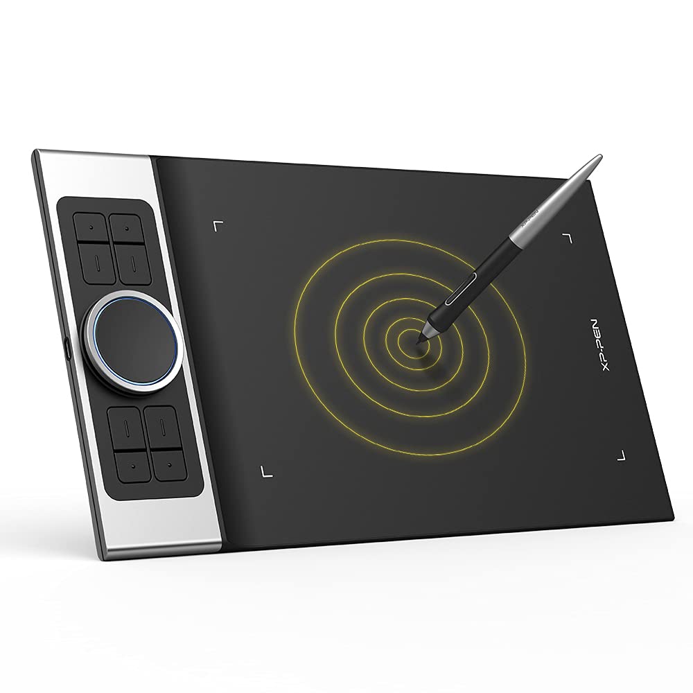 XP-PEN Deco Pro SW Bluetooth 5.0 Wireless Drawing Tablet with Battery-Free Stylus - 8 Express Keys for Digital Art, Photo Editing & Design - Compatible with Android Devices - Perfect for Artists, Designers & Content Creators