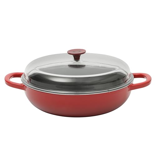 Red w/ Glass Lid
