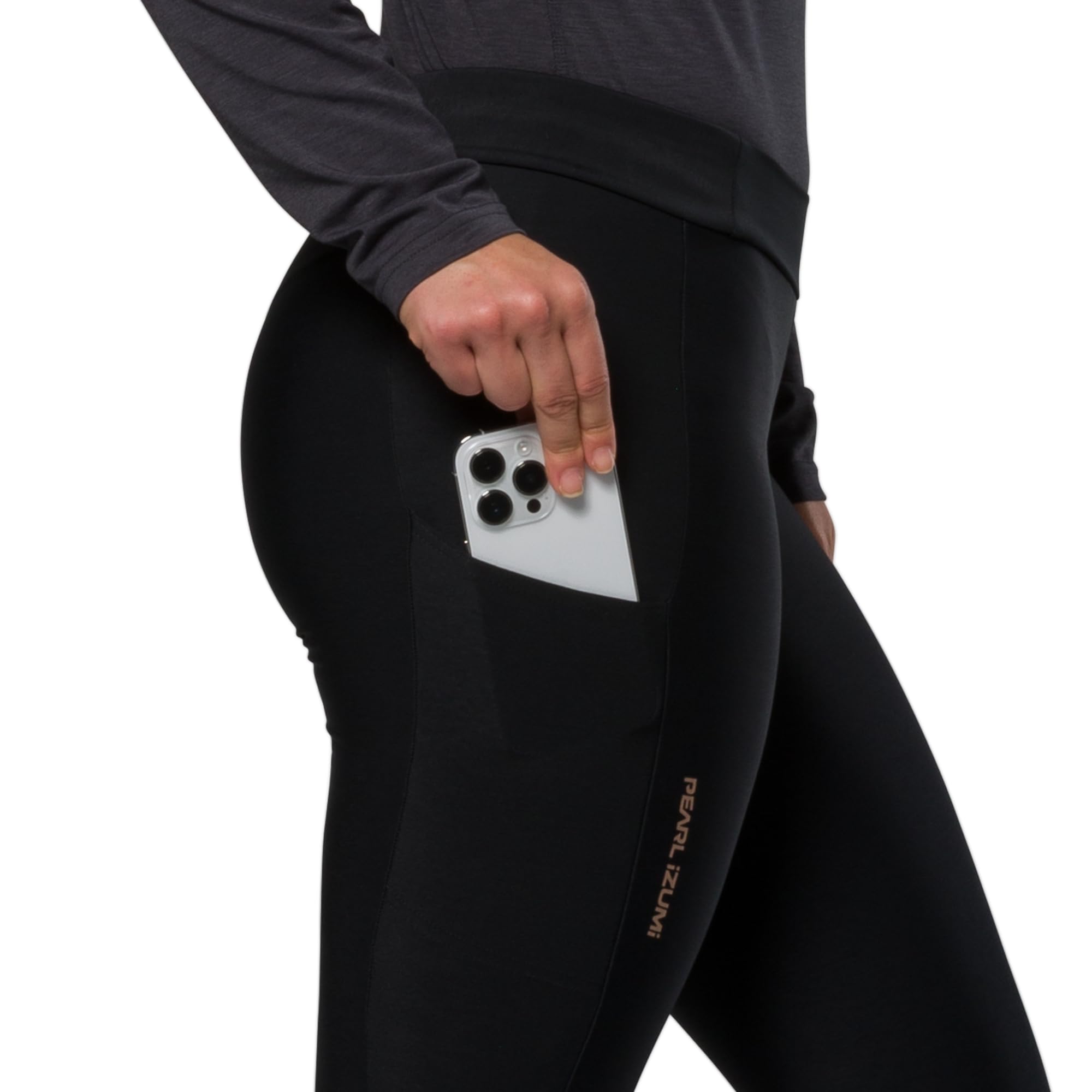 PEARL IZUMI Women's Thermal Running Tights with Cargo Pockets - Stretchy Winter Workout Leggings for Cycling, Hiking & Cold Weather Layering