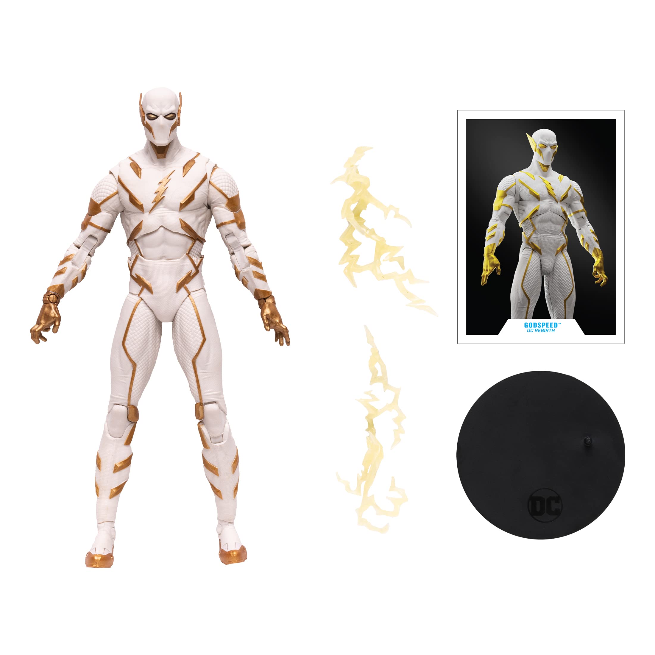 McFarlane Toys DC Multiverse Godspeed 7-Inch Action Figure with Collectible Accessories | DC Comics Superhero Figure for Display & Play | Perfect for Collectors & DC Fans