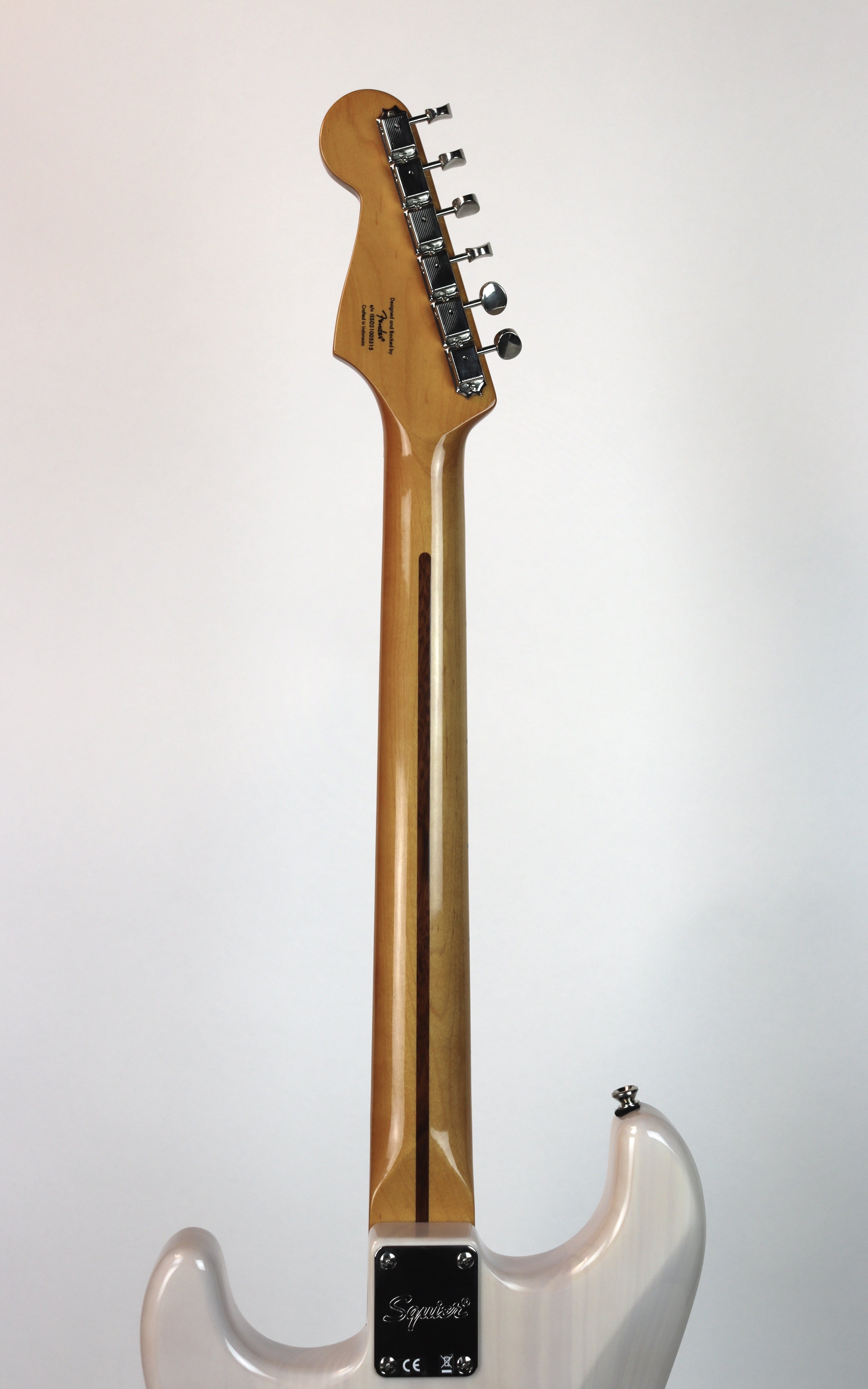 Squier Classic Vibe '50s Stratocaster Electric Guitar in White Blonde with Fender Classic Series Hardshell Tweed Case - Perfect for Beginners, Home Studio Recording & Live Performances