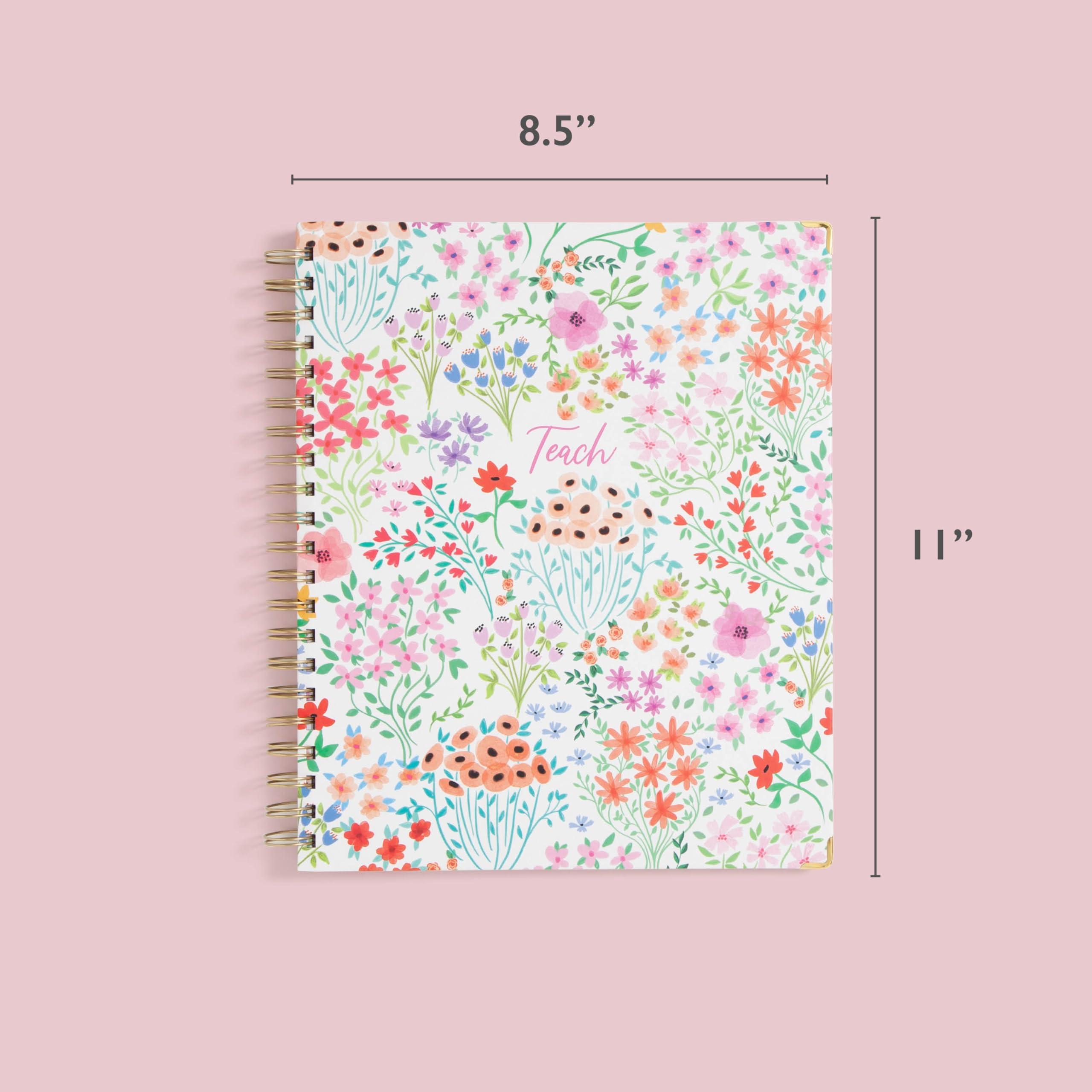 Blue Sky 2024-2025 Academic Year Teacher Planner - Weekly & Monthly Lesson Organizer, 8.5