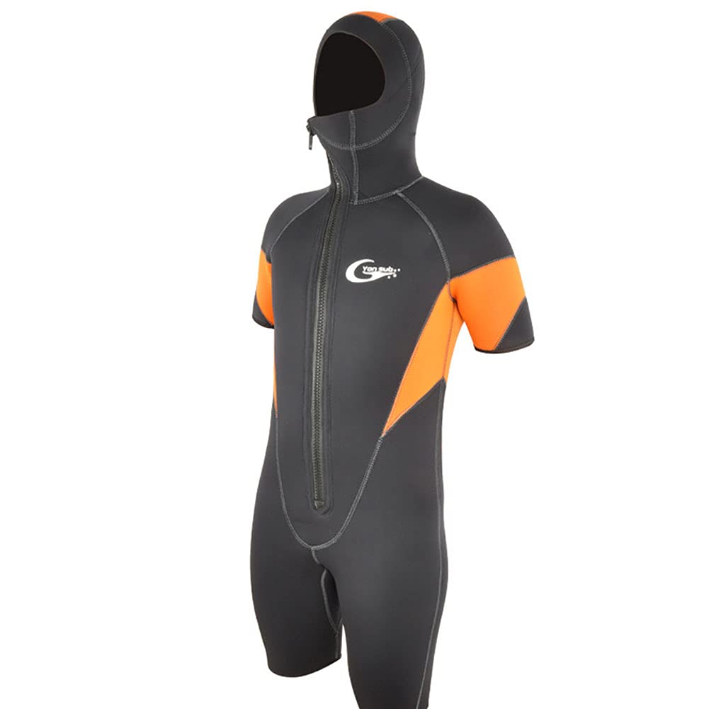 5mm Neoprene Shorty Wetsuit for Men & Women - One Piece Swimsuit for Surfing, Swimming, Scuba Diving & Water Sports | Perfect for Beach Activities, Snorkeling & Cold Water Protection