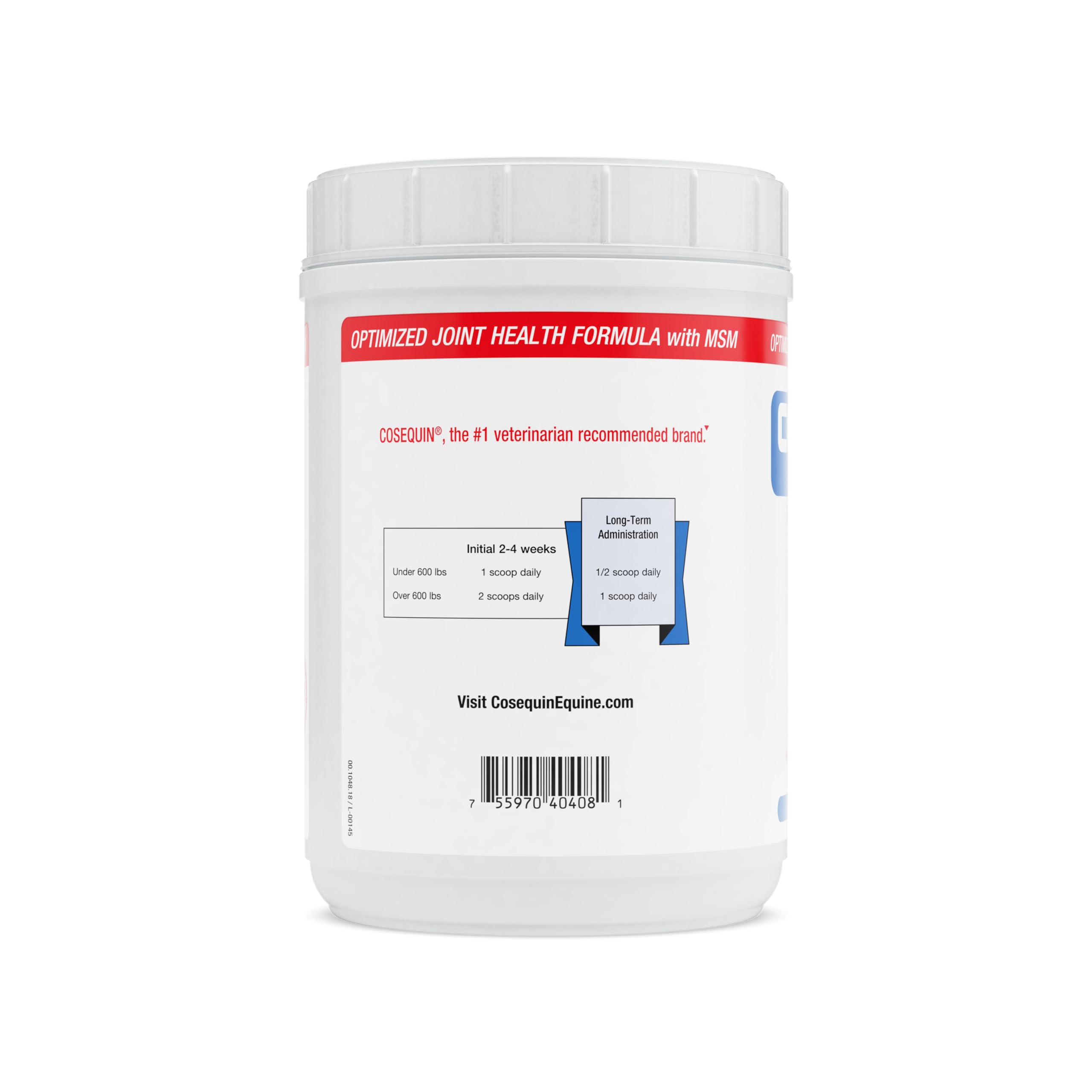 Nutramax Cosequin MSM Joint Health Supplement for Horses - Glucosamine & Chondroitin Powder (1400g) | Supports Mobility & Comfort for Active & Senior Horses