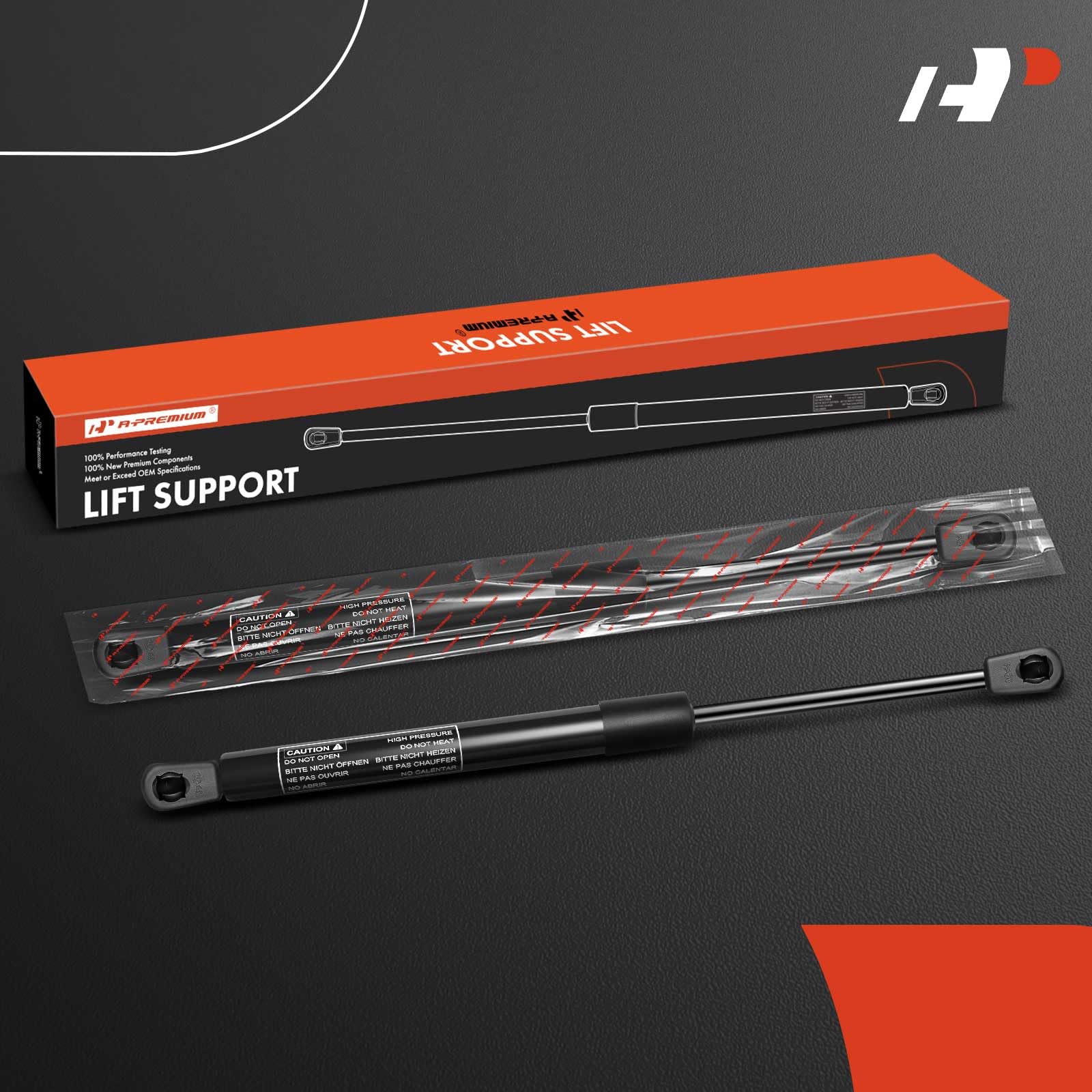 Premium 17.13 Inch 28lb Gas Spring Lift Supports - Heavy Duty Replacement Struts for Toolbox, Cabinet, Boat Hatch, Storage Bed & Sliding Windows (2-PC Set) | Durable Shock Absorbers for Automotive, Marine & Home Storage Solutions