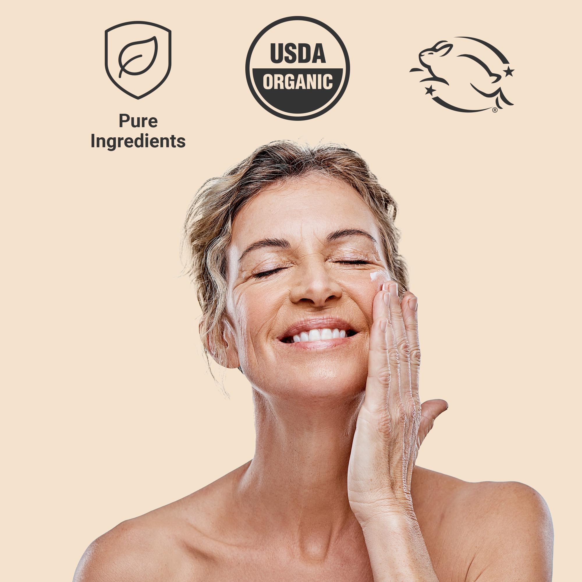 Ola Botanicals Organic Serum - 1 Fl. Oz (30 mL) with Argan Oil & Vitamin E for Smooth & Restored Skin | USDA Certified Organic, Cruelty Free, Non-GMO | Perfect for Nighttime Skincare & Anti-Aging Routine