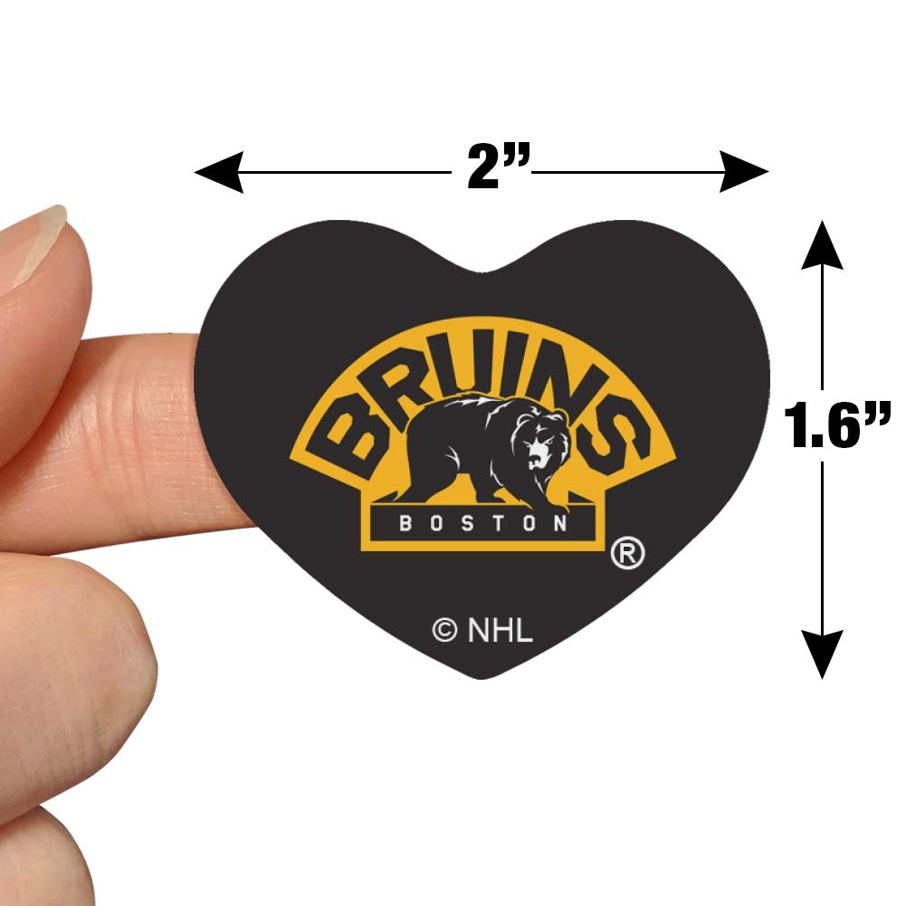 Boston Bruins NHL Logo Heart-Shaped Planner Stickers - Scrapbooking, Calendar Decor, DIY Crafts for Fans & Home Office Use