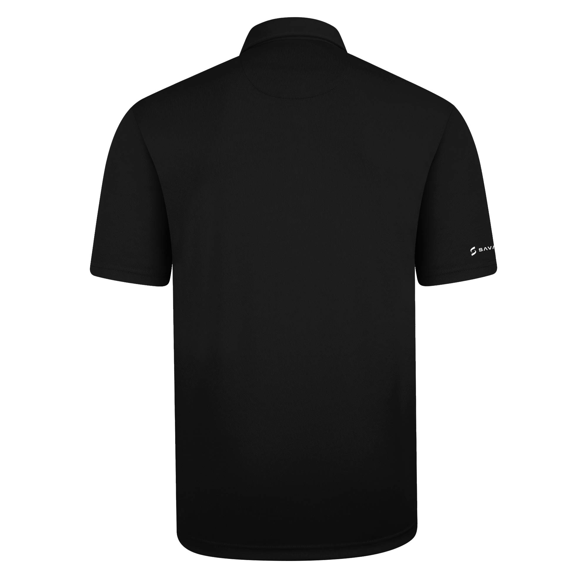 Men's Classic Button-Up Polo Shirts - Breathable & Sweat-Wicking Performance Shirts for Golf, Work & Casual Wear (S-5XL, Black)