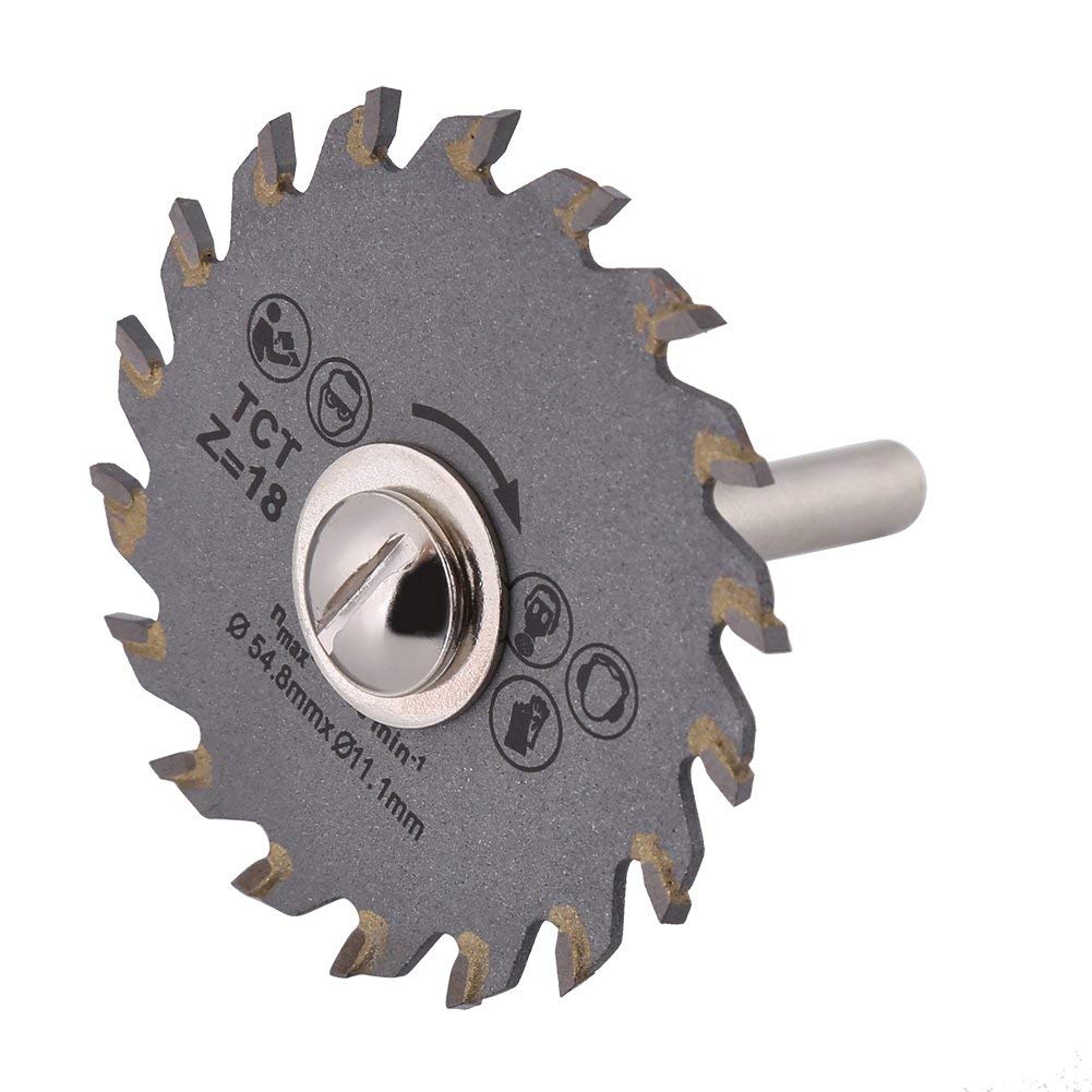 3pcs 54.8mm HSS Mini Circular Saw Blades for Wood Cutting - Rotary Tool & Mandrel Set for DIY Projects