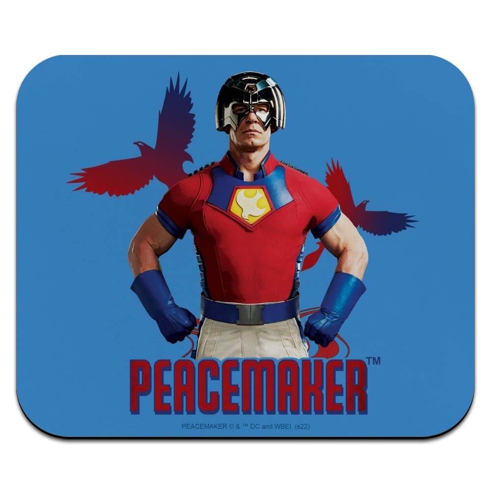 Peacemaker Character Pose Low Profile Thin Mouse Pad - Non-Slip Gaming & Office Desk Mat for Computers, Laptops - Perfect for Work, Gaming & Home Office Use