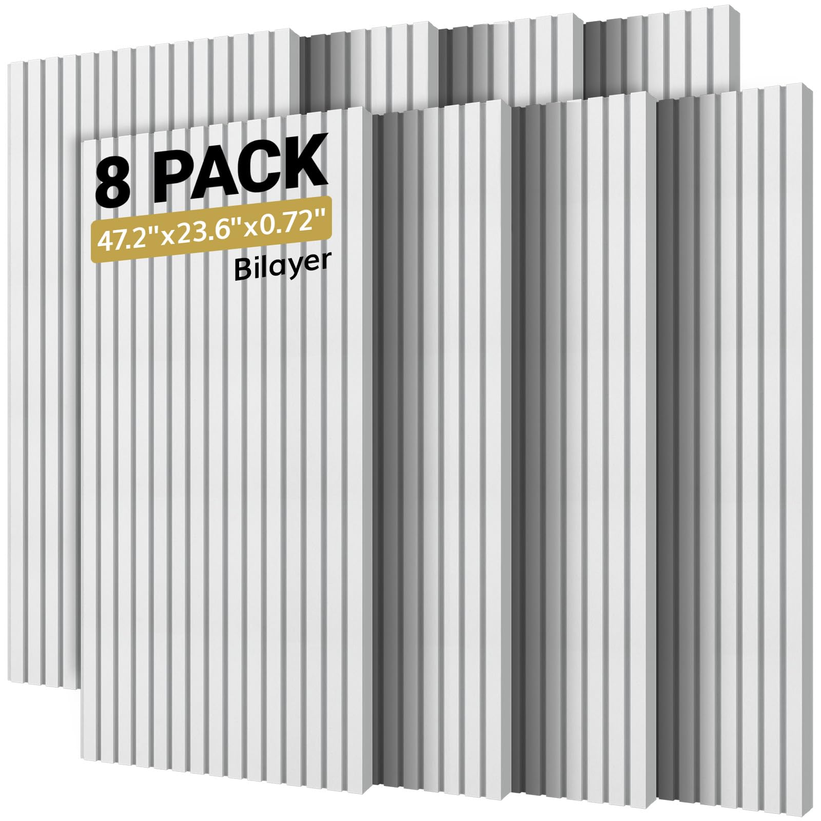 TONOR 8-Pack Large Self-Adhesive Acoustic Panels 47.2
