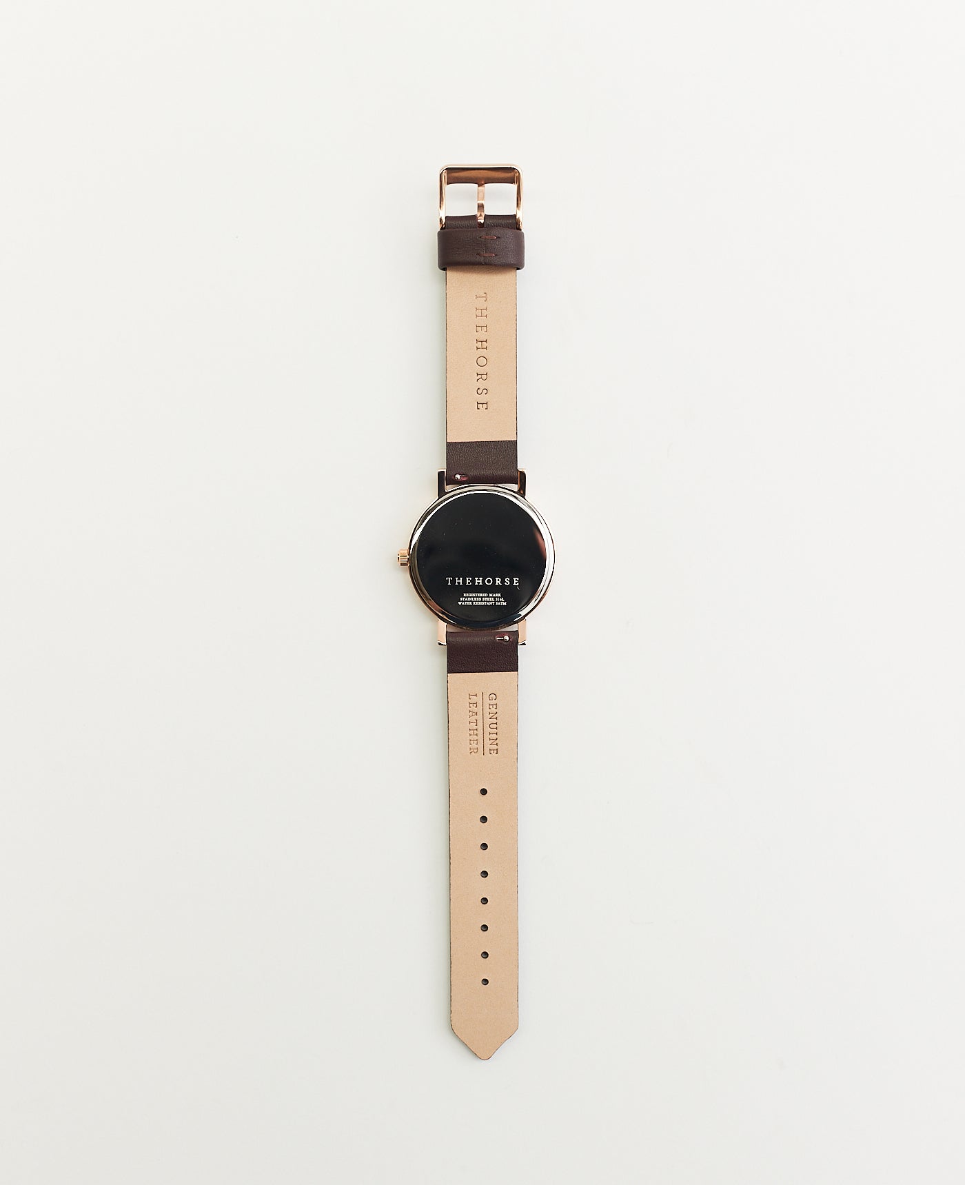 Mini Original Rose Gold Watch with White Dial & Deep Plum Leather Strap - Elegant Women's Wristwatch for Daily Wear, Office & Special Occasions