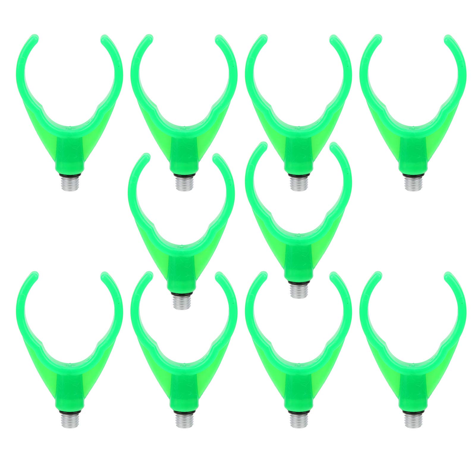 10Pcs Fluorescent U-Head/V-Head Fishing Pole Holder Stand - Rod Butt Grip for Night Fishing, Boat, Kayak & Pontoon | Durable Fishing Accessories for Saltwater & Freshwater Anglers