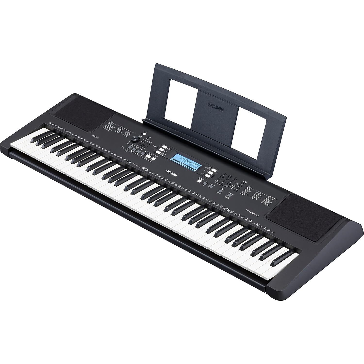 Yamaha PSR-EW310 76-Key Portable Keyboard with Touch Sensitive Keys, Power Adapter, Rechargeable Batteries & Cleaning Kit - Perfect for Beginners, Home Practice & Live Performances