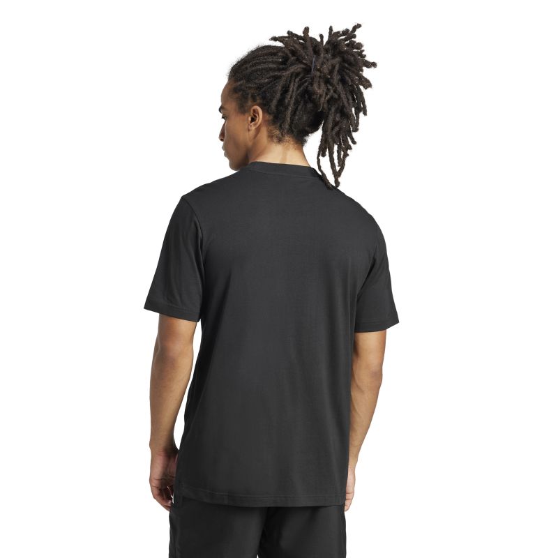Adidas Men's Essentials Single Jersey Small Logo T-Shirt - Comfortable Casual Cotton Tee for Gym, Workout & Everyday Wear