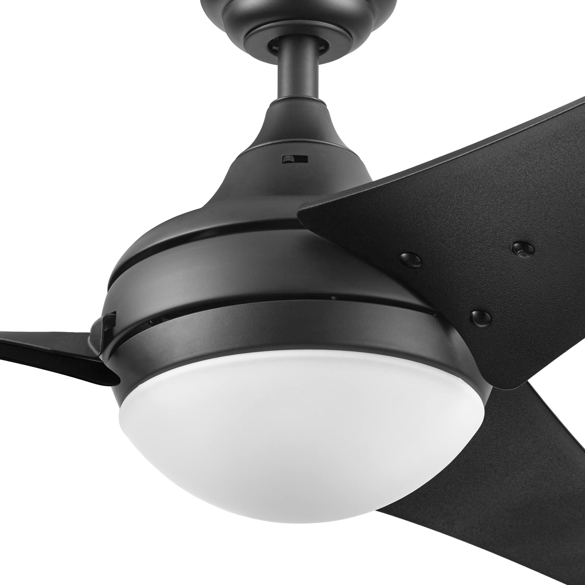 Honeywell Neyo 52 Inch Modern LED Ceiling Fan with Light & Remote Control - High Performance Reversible Motor, 3 Wood Blades for Bedroom, Living Room, Kitchen (Espresso) - Model 51800-01