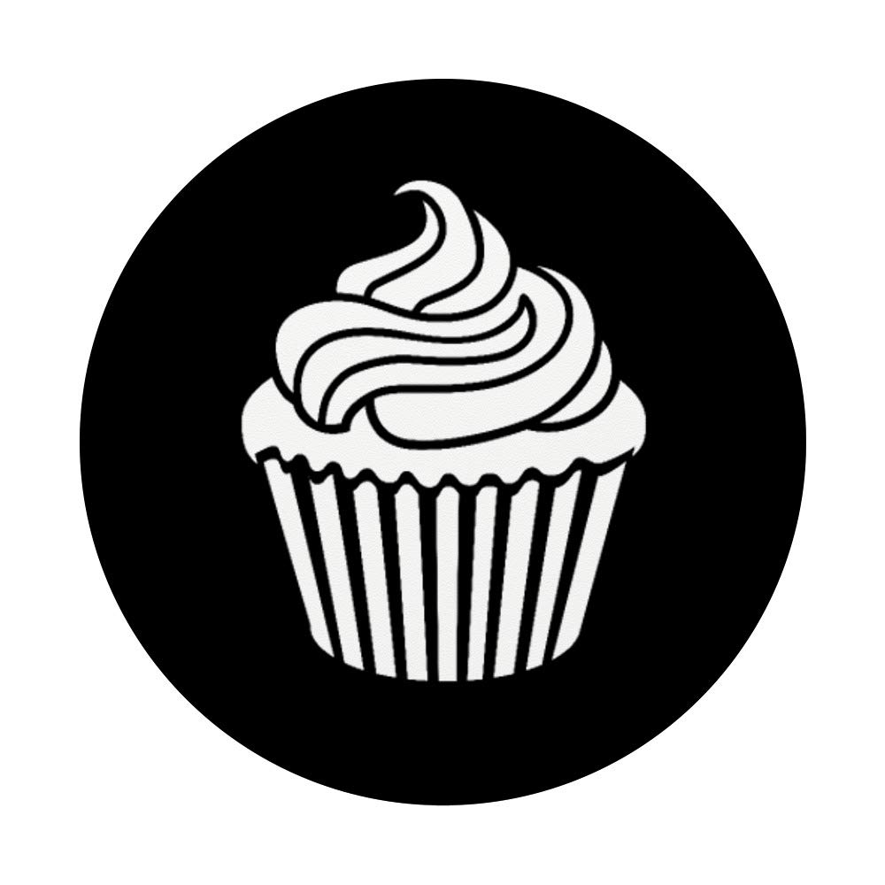 Frosted Cupcake PopSockets Phone Grip & Stand for iPhone, Samsung, Tablets - Perfect for Baking Enthusiasts & Sweet Treat Lovers