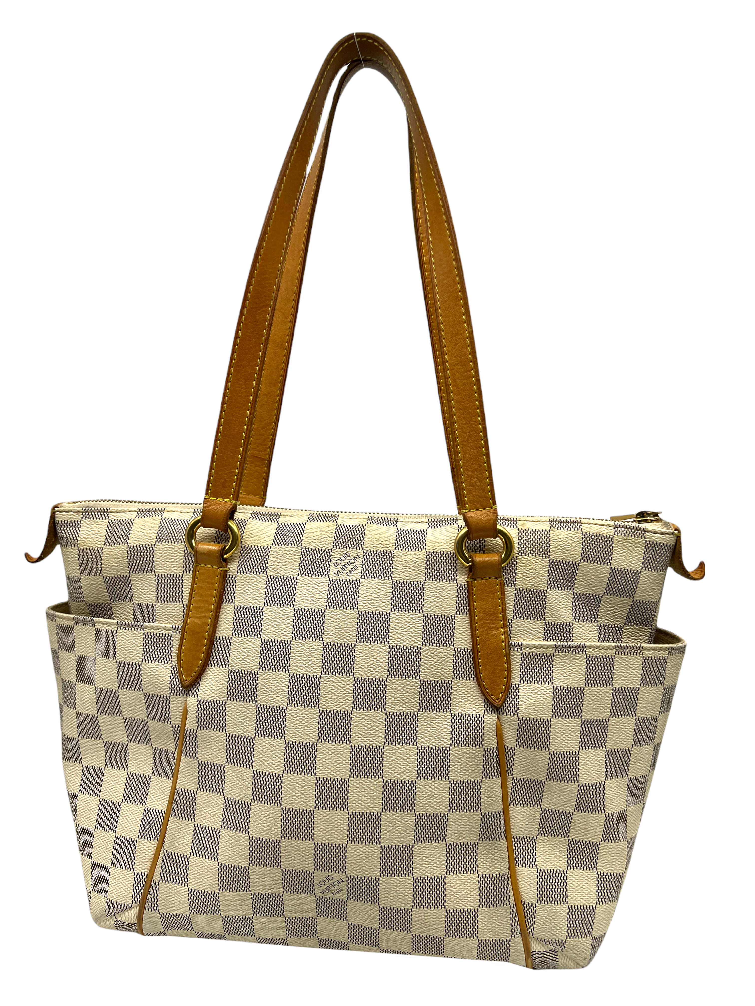 Authentic Louis Vuitton Damier Azur Canvas Totally PM Handbag - Stylish Women's Shoulder Bag for Work, Travel & Everyday Use