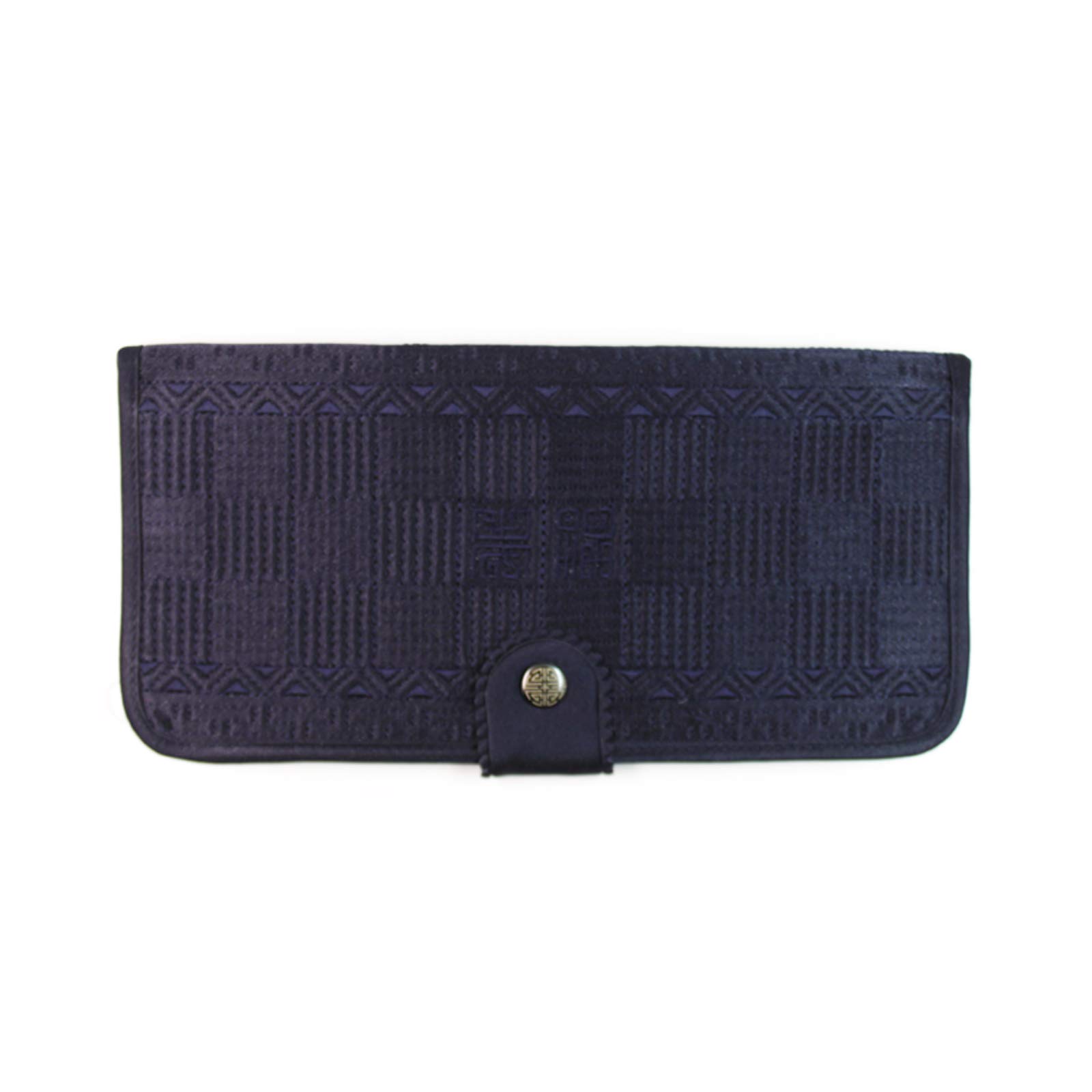 Premium Korean Handmade Silk Quilted Women's Wallet - President's Wallet Version 2 (Navy Blue) | Elegant Gift for Women, Business Professionals & Special Occasions