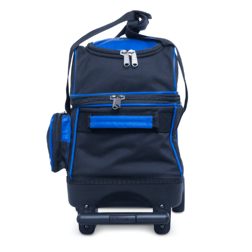 Brunswick Zone Single Roller Blue Bowling Bag - Durable & Lightweight for League Play & Practice | Perfect for Men, Women & Youth Bowlers | Fits Bowling Shoes & Accessories