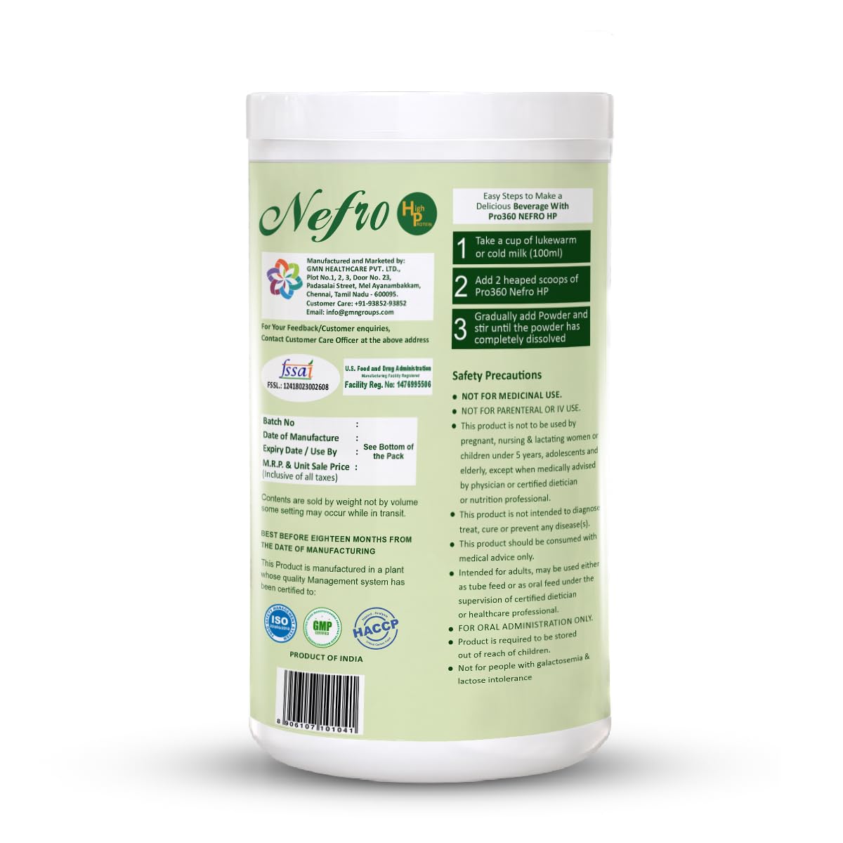 Pro360 Nefro High Protein 750gm (formerly Nephro HP) - Vanilla Flavored Dialysis Nutritional Powder - High Protein, High Fat & Calorie Formula for Kidney Health - Sugar Free Supplement for Renal Patients - Ideal for Post-Dialysis Recovery & Daily Nutrition Support