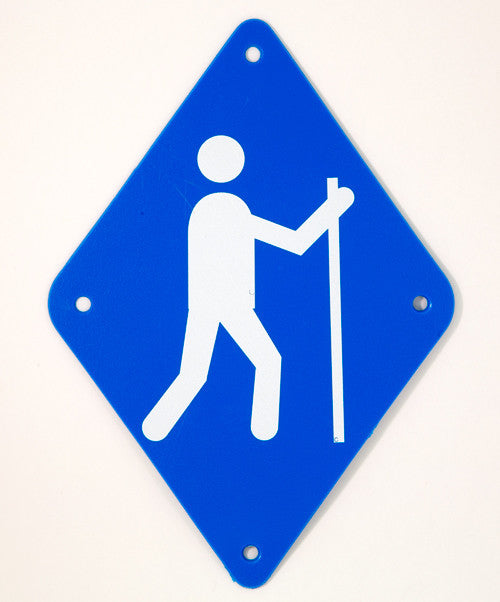 Chrismar Hiker Sign - Durable Aluminum Trail Marker for Hiking & Camping - Perfect for Outdoor Adventures, National Parks & Backpacking Trips