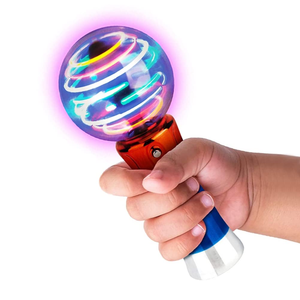 Osuner LED Wand - Flashing Rotating Light Up Toy Stick with Luminous Ball for Kids, Fun Birthday Party Favors & Gifts - Perfect for Nighttime Play, Dance Parties, and Glow-in-the-Dark Events