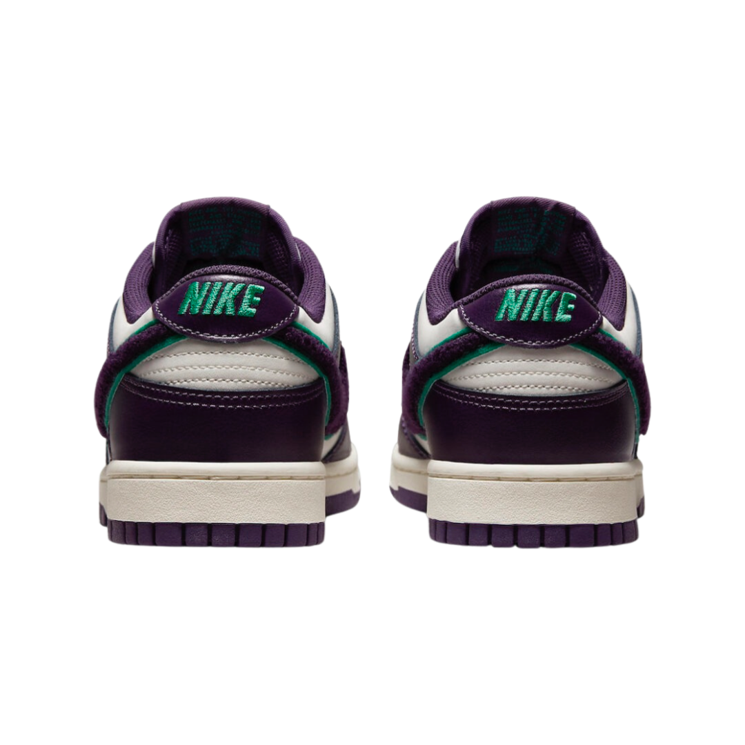 Nike Dunk Low Sneakers - Grand Purple & White with Chenille Swoosh | Comfortable Casual Shoes for Men & Women | Perfect for Streetwear, Gym, and Everyday Wear